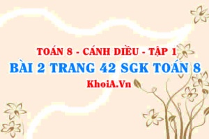 Bài 2 trang 42 SGK Toán 8 tập 1 Cánh Diều